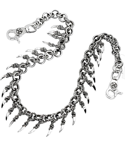 HANDMADE Medieval Dragon Claw Wallet Chain - Wicked Steel